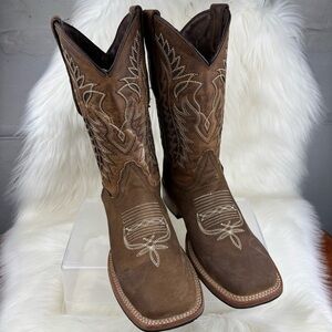 Cuatrero Pull Up Western Cowboy Boots